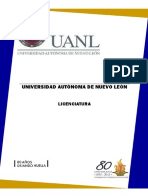 Estudios De Licenciatura Uanl Plan De Estudios Ciencia De La