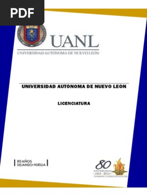 Estudios De Licenciatura Uanl Plan De Estudios Ciencia De La