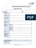 Course Registration Form