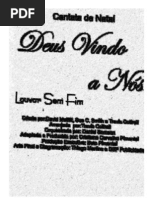 cantata de natal deus vindo a nós - partituras