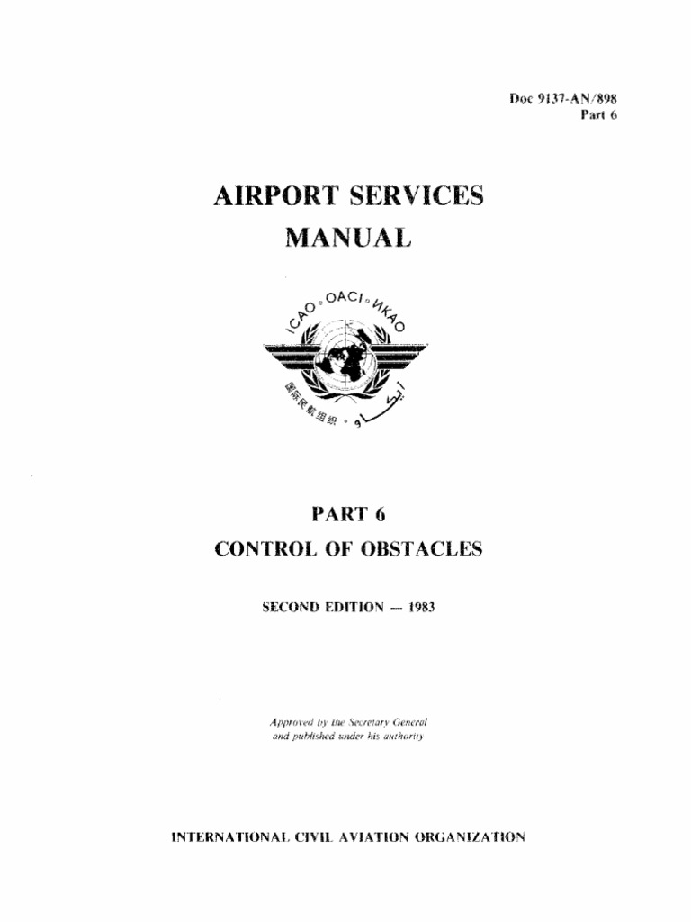 62-00 ICAO+Doc+9137 Airport+Services+Manual Part+6+-+Control+of+Obstacles  Fr 110228 Gan (1) | Airport | Zoning