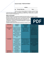 Rubrica de Expresión Oral y Participación