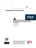 ANALIS DE SITUACIÓN Y ESTADO DE LOS SISTEMAS DE SALUD DE PAISES DEL CARIBE