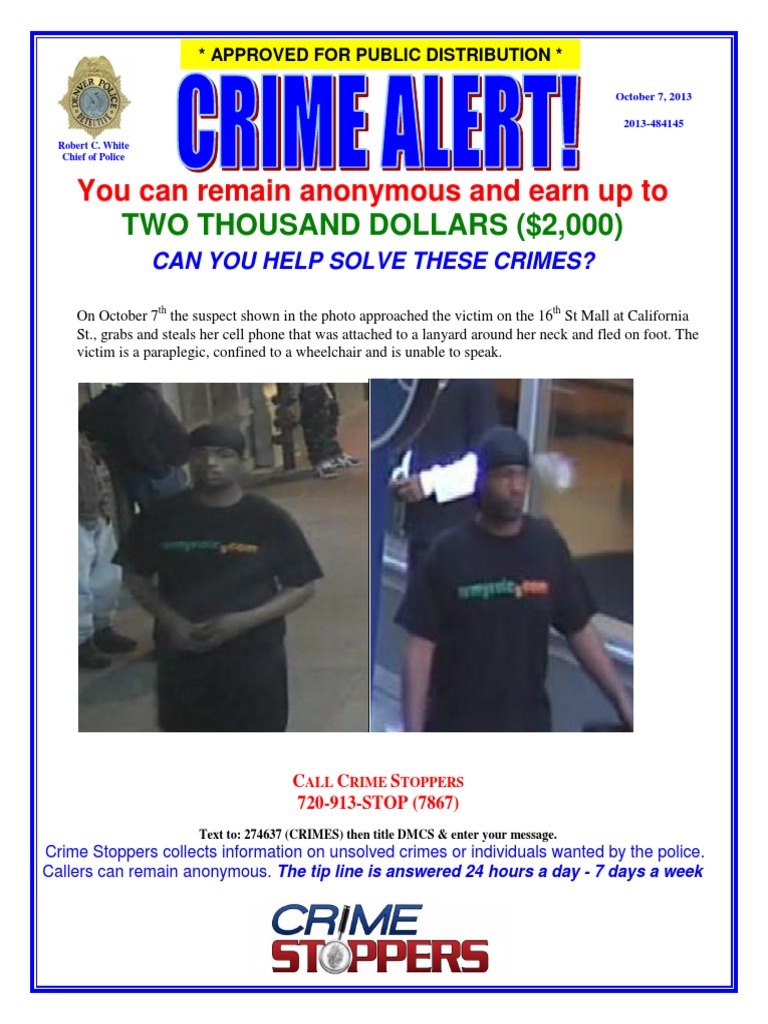 DPD Crime Alert - Robbery of at-Risk-Adult | PDF