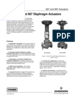 Fisher 657 and 667 Diaphragm Actuator Bulletin August 2009 PDF