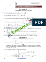 Cbse 12 Maths Sample Paper 1