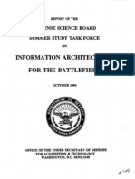 Information Architecture For The Battlefield: Defense Science Board Summer Study Task Force