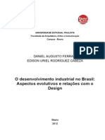 MONOGRAFIA _ O desenvolvimento industrial no Brasil Aspectos evolutivos e relações com o Design