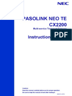 Pasolink Neo Te Cx2200_instruction Manual Ver_02.05