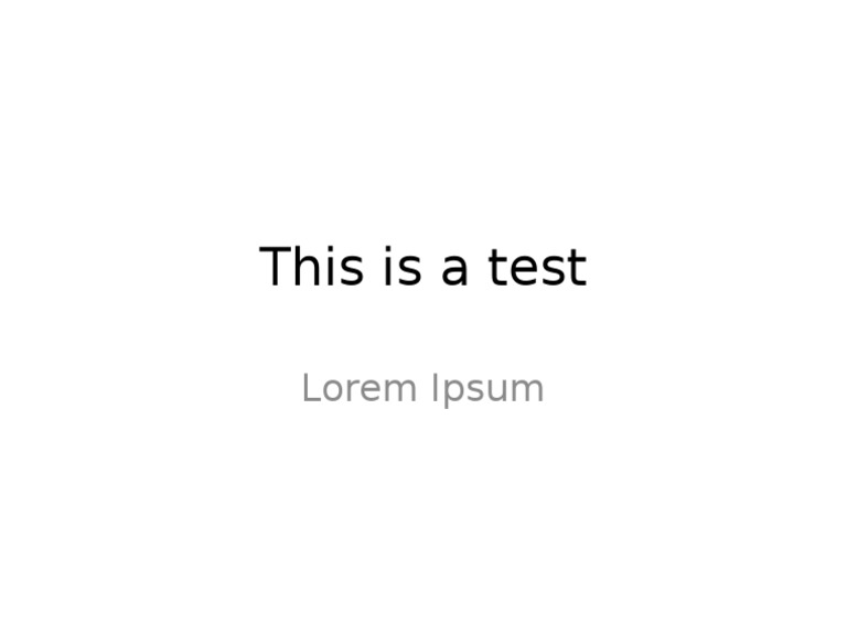 Test Document Overview | PDF