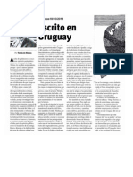 Columna escrita por Tomás de Mattos sobre el libro Hecho en Uruguay de Diego Muñoz