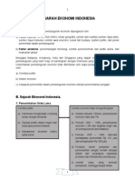 Sejarah Dan Sistem Ekonomi Indonesia