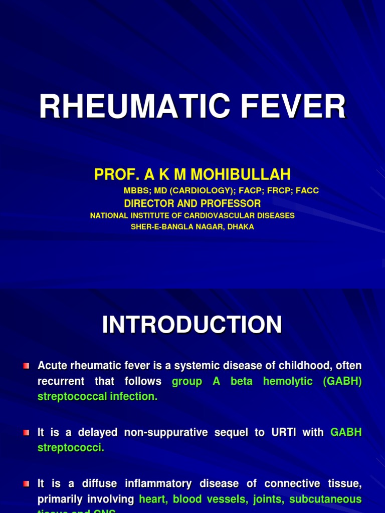 Understanding Acute Rheumatic Fever | PDF | Streptococcus | Epidemiology