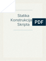 Statika Konstrukcija I - Skripta