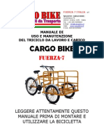 Manuale Cargo Bike Triciclo Lavoro Carico Titan 170 Armabile Fuerza7 Italiano