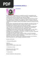 COMO FAZER UMA RESENHA CRÍTICA e Bibliografias de filósofos