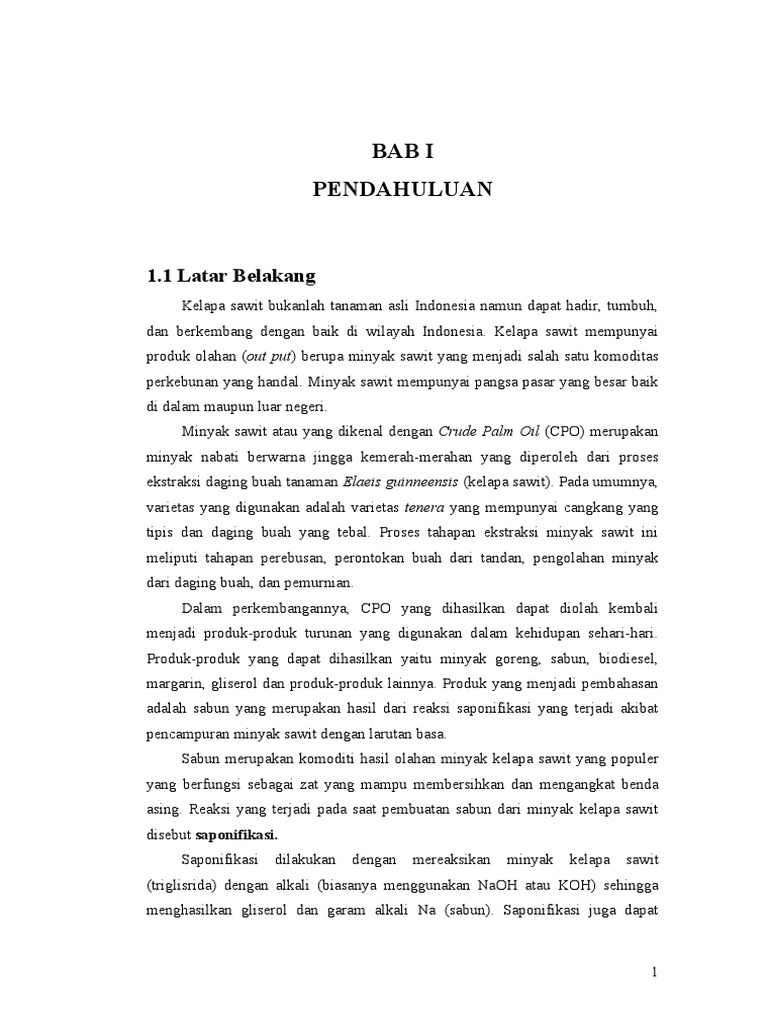 Laporan Praktikum Pembuatan Sabun
