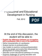 Professional and Educational Development in Nursing