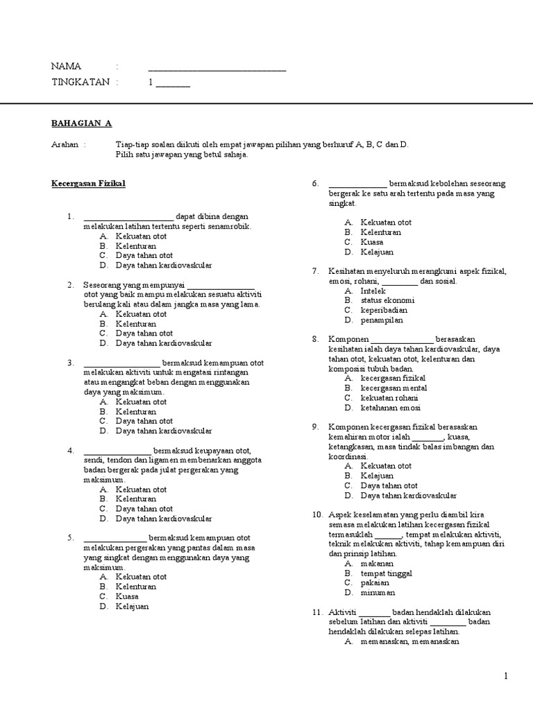 Contoh Soalan Ppt Pjpk Tingkatan 3  tingkatan dumnezeu