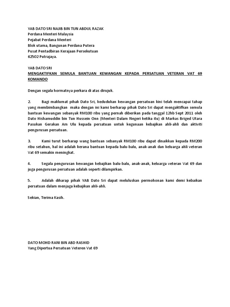 Surat Rasmi Pdf