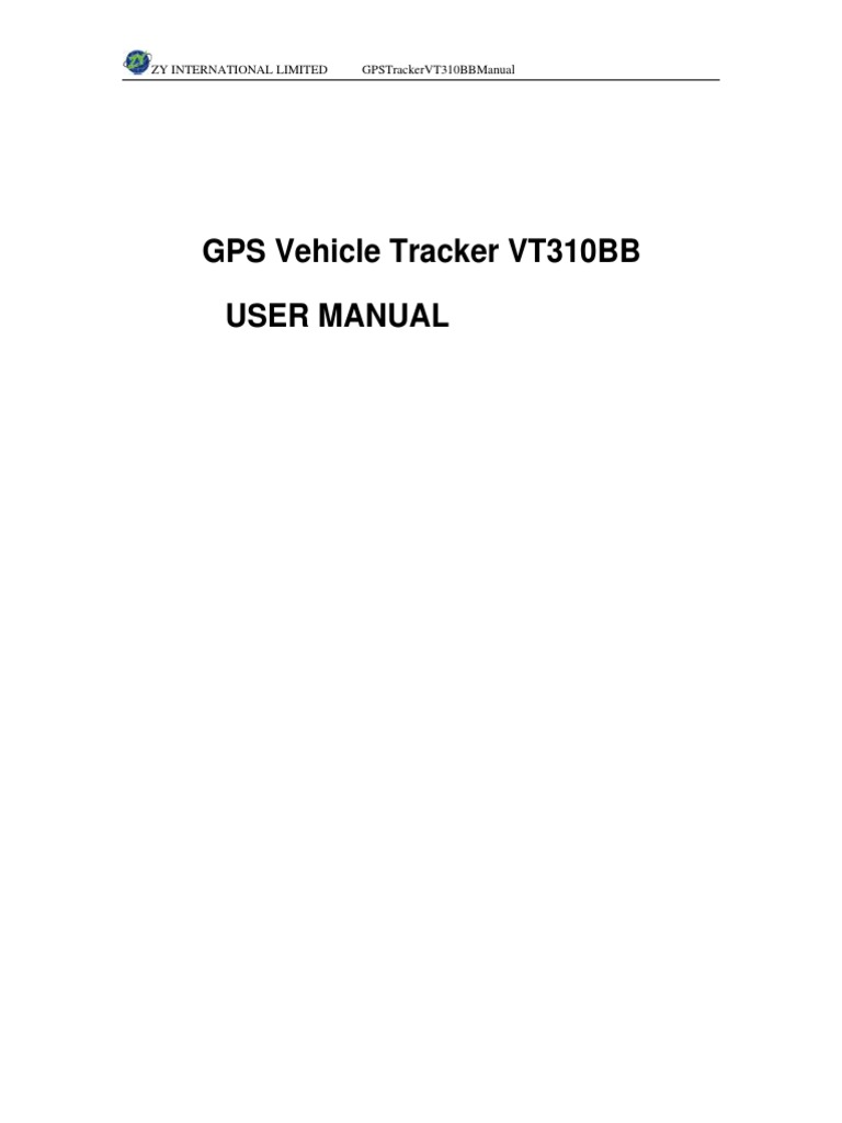 VT310BB GPS Tracker User Manual | PDF | General Packet Radio Service ...