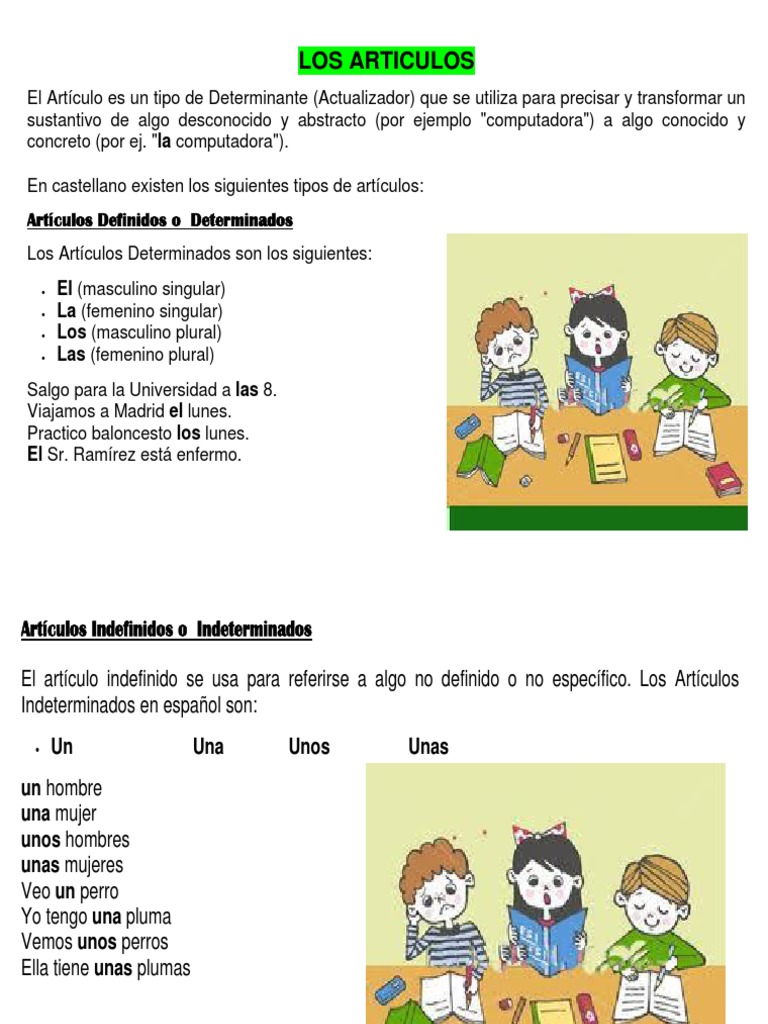 Tipos de Artículos | PDF | Artes del Lenguaje y Comunicación