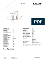 BAW M18ME-UAC50B-BP03 Ordering Code: BAW0022: Cable, 3m, PUR PNP / Analog