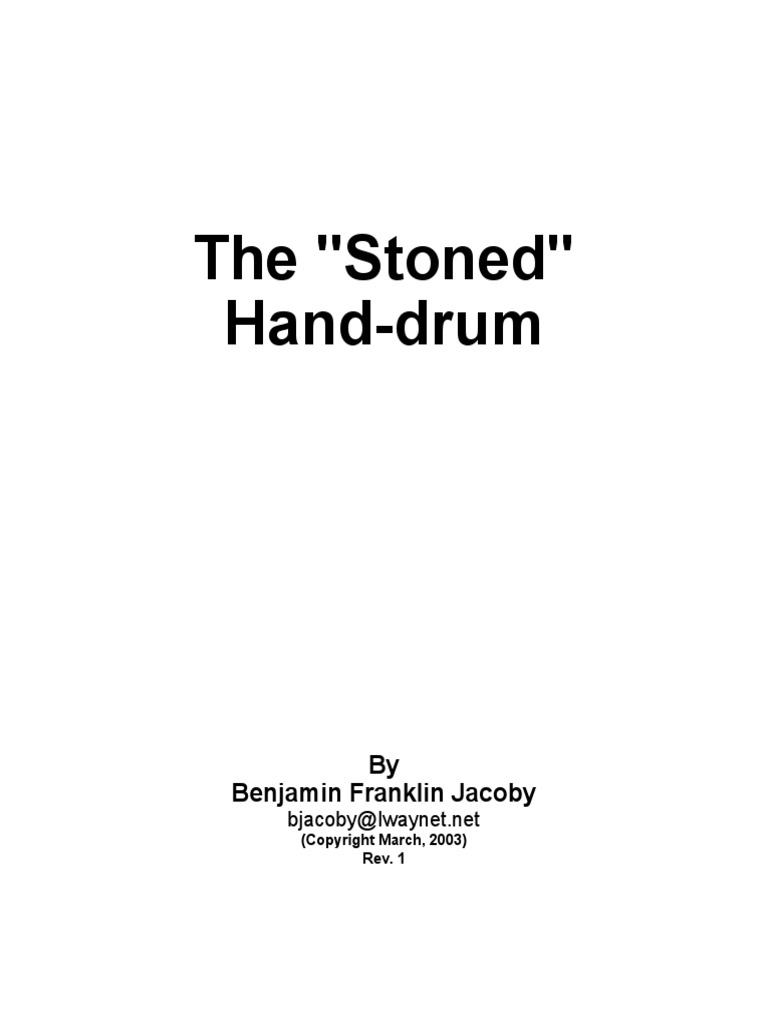 Stoned Hand Drums PDF Drum Kit Rhythm