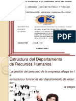 Estructura Del Dep. de RR - HH