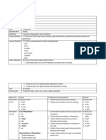 PREPOSITIONS LESSON FOR YEAR 3 PUPILS