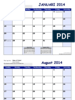 2014 2015 School Calendar Template