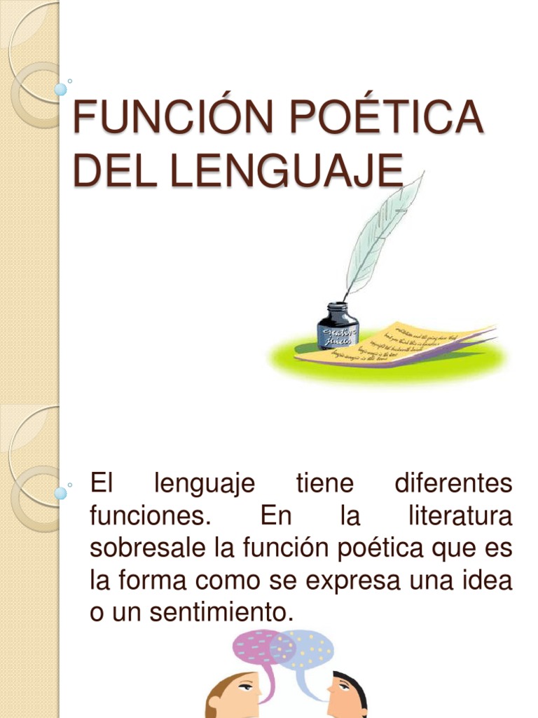 Función Poética Del Lenguaje Pdf Poesía Idiomas