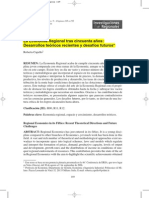 Capello, Roberta - Las Economía Regional Tras Cincuenta Años. Desarrollo Teóricos Recientes y Desafíos Futuros PDF