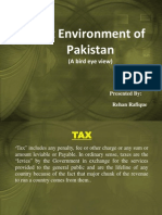 Tax Environment of Pakistan: (A Bird Eye View)