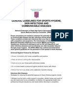 General Guidelines For Sports Hygiene