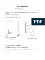 Gasometric Assays