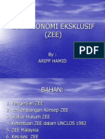 Zon Ekonomi Eksklusif (ZEE) : By: Ariff Hamid