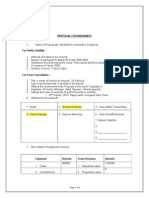 Event Cancellation Proposal Form