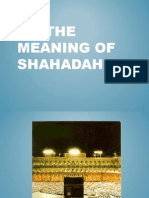On the Meaning of Shahadah
