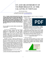 ASSESSMENT AND MEASUREMENT OF INNOVATIVE PERFORMANCE AT THE REGIONAL LEVEL IN VIETNAM