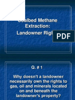 Coalbed Methane Extraction: Landowner Rights