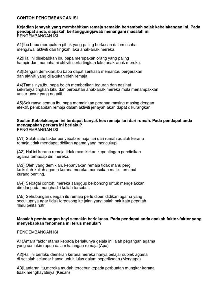 Contoh Pengembanganisi Pdf