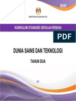 Hraian Sukatan Pelajaran Sains dan Teknologi Tahun 2 KSSR yang terbahu + lampiran 