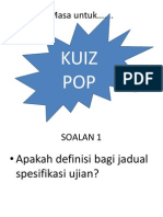 Masa Untuk .: Kuiz POP