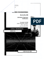 Sample Cleanroom Certification Report 11-06 PDF