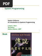 System Software: An Introduction To Systems Programming Leland L. Beck 3rd Edition Addison-Wesley, 1997