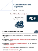 CS361 Algorithms Course Introduction