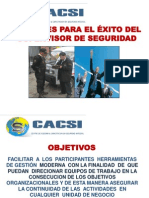 10 Claves Del Exito Del Supervisor de Seguridad 2013