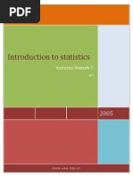 Download Introduction to Statistics by Miliyon Tilahun SN178068163 doc pdf