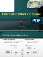 Determination of No of kanbans 